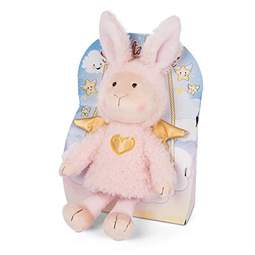 NICI- Conejita Ángel de la Guarda La La Bunnie en caja regalo 30cm, Color rosa (47556)