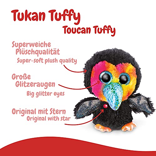 NICI Glubschis: El tierno Juguete Original del tucán Tuffy 15 cm - Peluches esponjosos para los Amantes de los Juguetes Suaves, muñecos de Aves con Grandes Ojos Brillantes para abrazar y Jugar, 46966