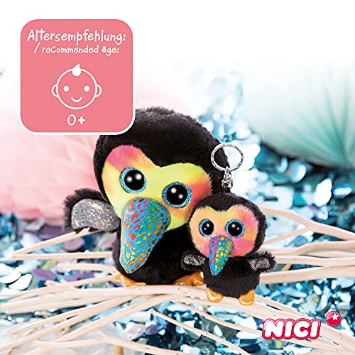 NICI Glubschis: El tierno Juguete Original del tucán Tuffy 15 cm - Peluches esponjosos para los Amantes de los Juguetes Suaves, muñecos de Aves con Grandes Ojos Brillantes para abrazar y Jugar, 46966