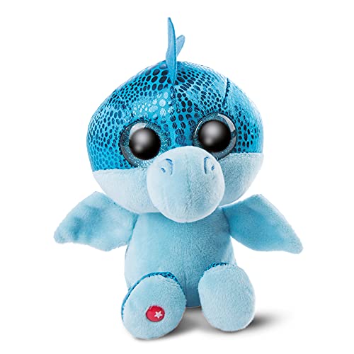 NICI Original-Glubschis Tierno Dragón Jet 15 cm-Juguetes Suaves esponjosos con Ojos Grandes Brillantes-Animal Relleno para abrazar y Jugar, Azul, Color (46932)