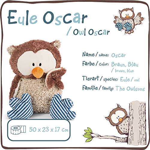 NICI- Peluche búho Oscar con Cabeza giratoria, 50cm (46093)