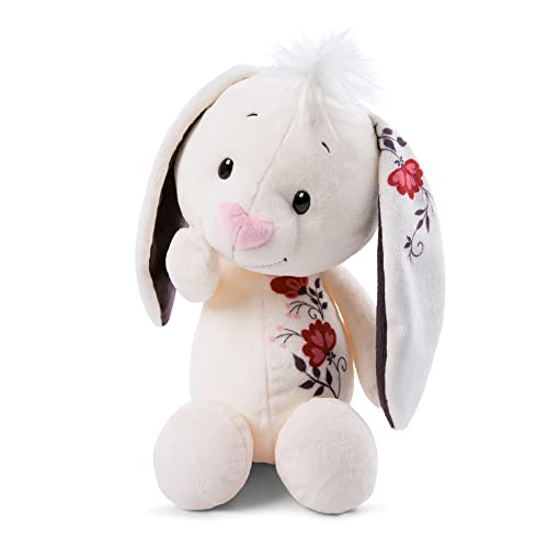 NICI Suave Conejito de Juguete 35cm de Orejas Estampadas con Tatuaje romántico – Peluche para niñas, niños y bebés – Peluches esponjosos para abrazar, Jugar y Regalar – Acogedores Animales Rellenos