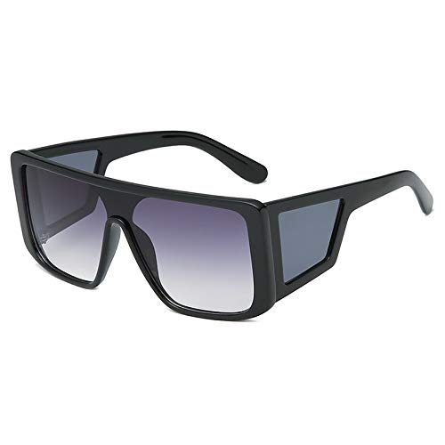 Nikgic Gafas de Sol polarizadas Gafas cuadradas Personalizadas Gradiente Gris