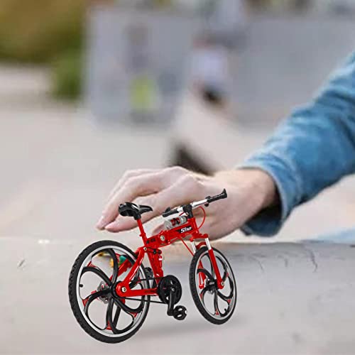 Nikule Juguetes de Bicicleta de montaña Finger Bike | Modelo de Bicicleta de Carreras | Juguetes para aliviar la presión y ansiedad Creative Tiny Dirtbikes Set Suministros de colección para Ciclistas