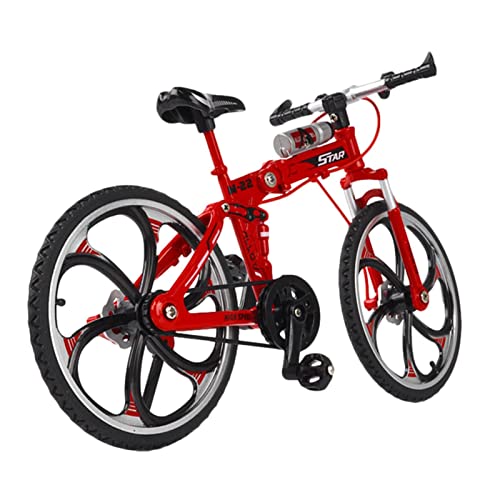 Nikule Juguetes de Bicicleta de montaña Finger Bike | Modelo de Bicicleta de Carreras | Juguetes para aliviar la presión y ansiedad Creative Tiny Dirtbikes Set Suministros de colección para Ciclistas