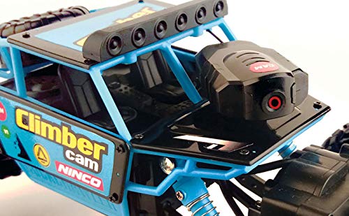 Ninco Racers Climber CAM Coche teledirigido con cámara incorporada, retransmite en Directo, Apto para Android y iOS, tracción Total, 2,4 GHz (NH93110).