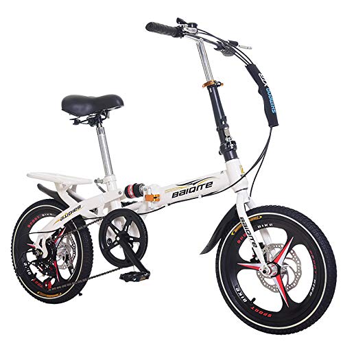 Niños Bicicleta Plegable Niños Y Niñas Bicicleta De Montaña Estudiantes Bicicleta Pequeña Hombres Y Mujeres,Velocidad Variable Amortiguación Bicicleta,Niños Bicicleta Plegable-A 16inch