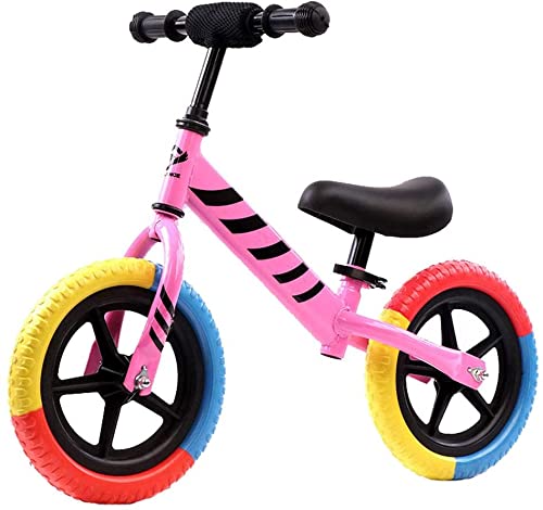 Niños Bicycle12 Pulgadas Bici Sin Pedal Scooter 2-3-6 AÑOS HANDERBAR (Color : E)