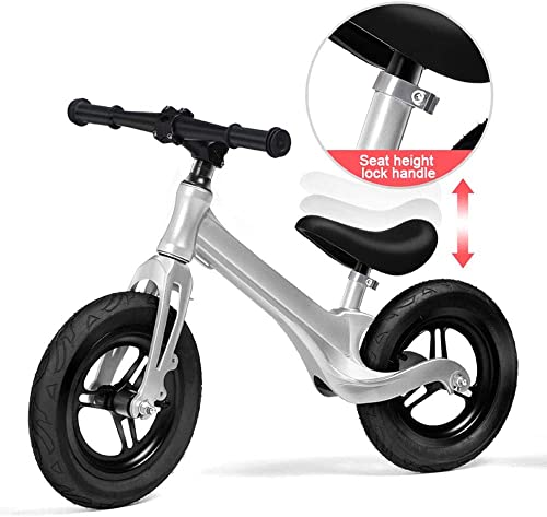 Niños Bicycle12 Pulgadas Scooter 2-3-6 años sin Pedales Scooter de Patinaje Infantil Scooter niños (Color : Pink)