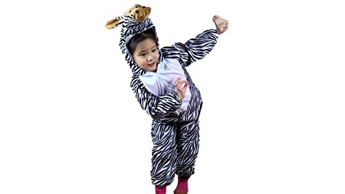 Niños Disfraces de Animales Niños Niñas Unisex Disfraces Cosplay Niños Onesie (Cebra, M (para niños de 90 a 105 cm de Altura))