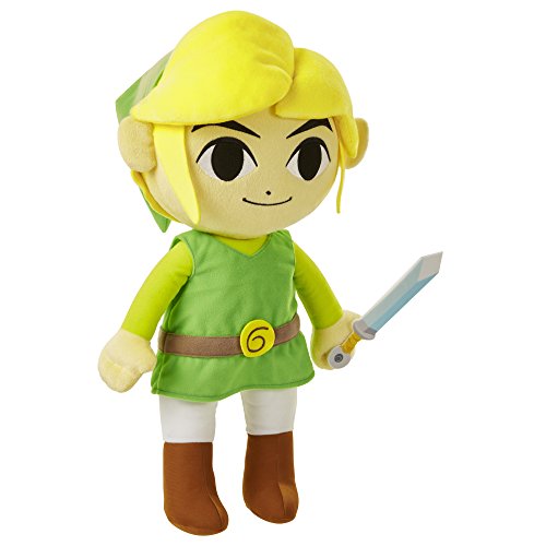 Nintendo Zelda Plush - Figura de Toon Link (50 cm), Color Verde y Amarillo