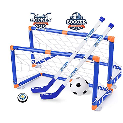 NIWWIN Hover Conjunto de Juguetes de balón de fútbol, simimulando Juguetes de fútbol 7 Piezas, Juego de fútbol eléctrico Interior.Football Regalos para niños y niñas 3 4 5 6 7 8-12 años de Edad