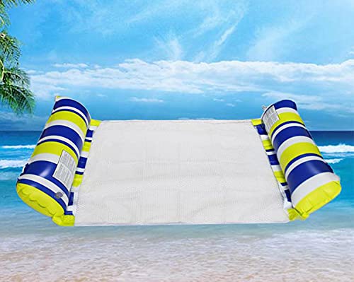 NN/A Hamaca Flotante Sonwaha 2PCS Hamaca de Agua Cama Flotante de Agua Plegado Piscina para Tomar El Sol Piscina de Playa Colchoneta Inflable para Piscina(A)