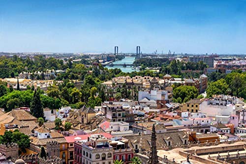 Nonebranded Puzzle Jigsaw Rompecabezas De 500 Piezas Skyline De Sevilla Desde La Cima De La Giralda Hobby Decoración del Hogar Bricolaje