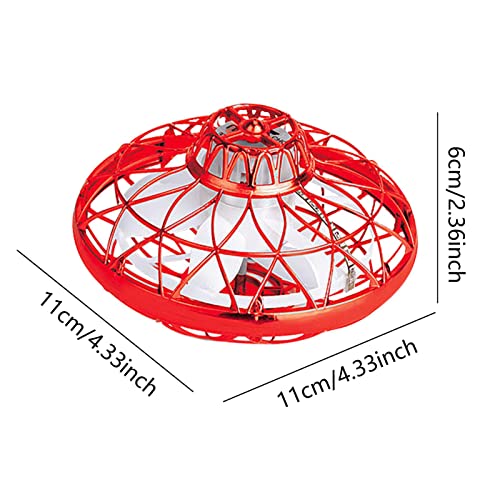 Nrkin Juguete de avión Volador UFO Mini Drone Pequeño dron Juegos en Interiores y Exteriores Drone Fresco controlado a Mano para niños y Adultos