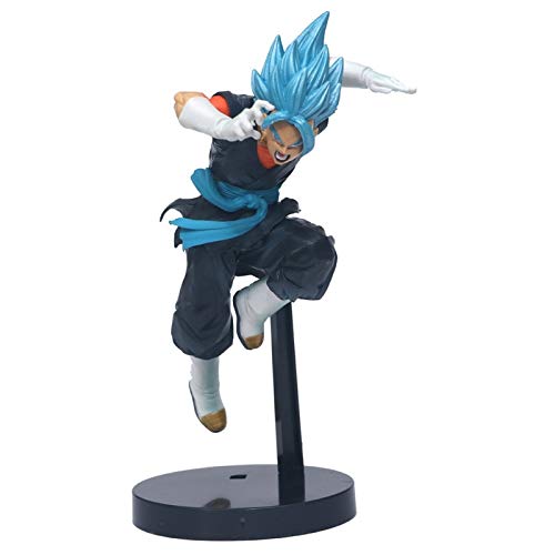 ¡Nuevo Dragon Ball Z Gogeta Azul Oscuro Ver! De Pelo Azul Vegeta Hijo de Goku fusión Super Saiyan Figura de acción de PVC Modelo DBZ 25cm (Real Boxed)