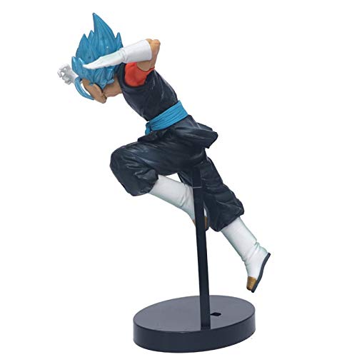 ¡Nuevo Dragon Ball Z Gogeta Azul Oscuro Ver! De Pelo Azul Vegeta Hijo de Goku fusión Super Saiyan Figura de acción de PVC Modelo DBZ 25cm (Real Boxed)