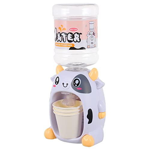 NUOBESTY Mini Dispensador de Agua Dibujos Animados Leche Vaca Fuente de Agua Pretend Play Supply Suministros Juguete Educativo Preescolar para Niño ( )