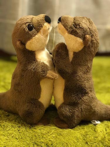 Nutria De Río De Pie De 18 Cm, Juguetes De Peluche De Tamaño Pequeño, Animales De Peluche De Nutria De La Vida Real, Juguetes Para Niños, Regalos De Cumpleaños, Riverotterb