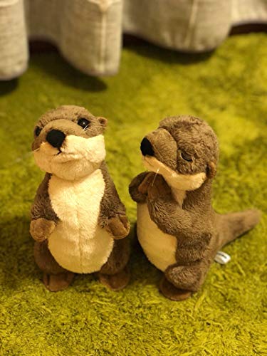 Nutria De Río De Pie De 18 Cm, Juguetes De Peluche De Tamaño Pequeño, Animales De Peluche De Nutria De La Vida Real, Juguetes Para Niños, Regalos De Cumpleaños, Riverotterb