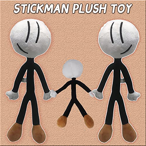 NXNX 36cm / 14.2in Stickman Plush Toy, Cute Cartoon Stickman Plushie - Friday Plush Stickman Peluches para fanáticos de los Juegos y Regalos (PC 1)