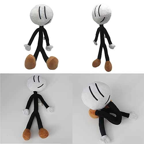 NXNX 36cm / 14.2in Stickman Plush Toy, Cute Cartoon Stickman Plushie - Friday Plush Stickman Peluches para fanáticos de los Juegos y Regalos (PC 1)