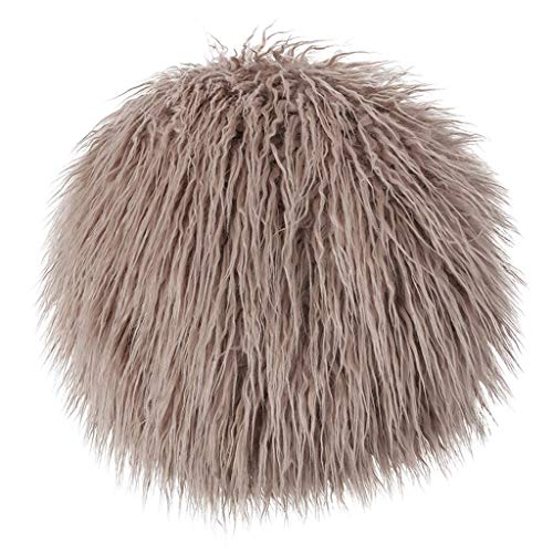 NYKK Muñeco de Peluche Almohada Bola de Juguete de Felpa Color sólido Almohada Cama salón súper Blando Redondo Color de la Almohadilla del Amortiguador del sofá Grande muñeco ( Color : A6 )