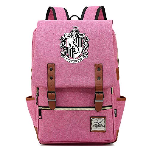 NYLY Adolescente Senderismo Mochila Niño Junior Secundaria Estudiante Bolsa Chica Colorida Mochila M Rosa