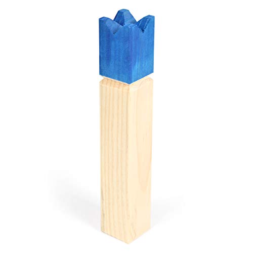 Ocean 5 Ajedrez Vikingo KUBB Azul – Juego de Madera para Lanzamientos – Juego de Exterior - Ajedrez de Madera Tipo Juego de Bolos de Escandinavia – El Juego de Habilidad para el Verano