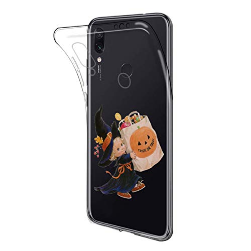 Oihxse Compatible con Xiaomi MI MIX4 Funda Silicona Transparente Suave Gel TPU Carcasa Ultra-Delgado Patrón Protector Caso para Redmi MI MIX4 Cover Bumper (Calabaza niña)