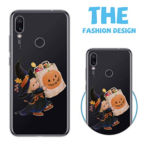 Oihxse Compatible con Xiaomi MI MIX4 Funda Silicona Transparente Suave Gel TPU Carcasa Ultra-Delgado Patrón Protector Caso para Redmi MI MIX4 Cover Bumper (Calabaza niña)