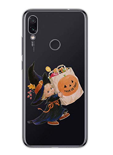 Oihxse Compatible con Xiaomi MI MIX4 Funda Silicona Transparente Suave Gel TPU Carcasa Ultra-Delgado Patrón Protector Caso para Redmi MI MIX4 Cover Bumper (Calabaza niña)