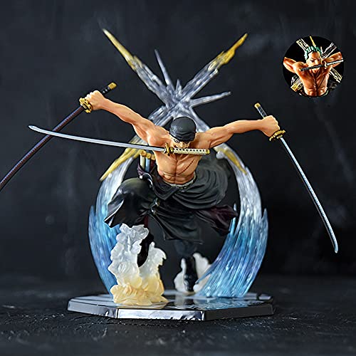 One Piece Roronoa Zoro Anime Figura de acción Pop Coleccionable Modelo Estatua Toys Figuras de PVC Adornos de escritorio