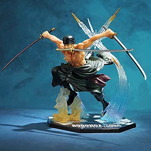 One Piece Roronoa Zoro Anime Figura de acción Pop Coleccionable Modelo Estatua Toys Figuras de PVC Adornos de escritorio