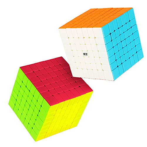 Oostifun Gobus Qi Xing S2 7x7 Magic Puzzle Cube qixing s2 7x7x7 Smooth Twist Magic Puzzle Cube Juguetes sin Pegatinas con Soporte de Cubo