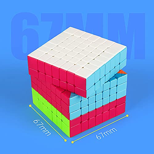 Oostifun Gobus Qi Xing S2 7x7 Magic Puzzle Cube qixing s2 7x7x7 Smooth Twist Magic Puzzle Cube Juguetes sin Pegatinas con Soporte de Cubo