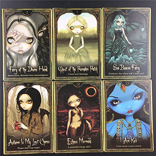 Oracle de Sombras y Tarjetas Ligeras,Oracle of Shadows and Light Cards,Style D,Tarot Deck