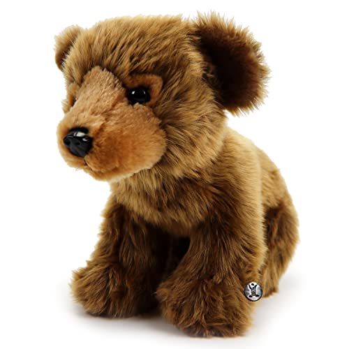 Oso de peluche marrón Grizzly sentado Vitali – Animales de peluche