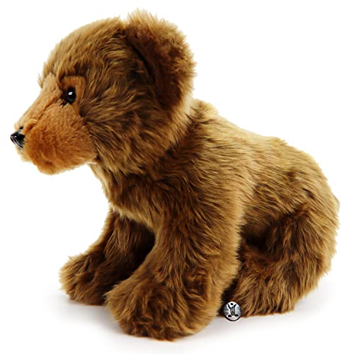 Oso de peluche marrón Grizzly sentado Vitali – Animales de peluche