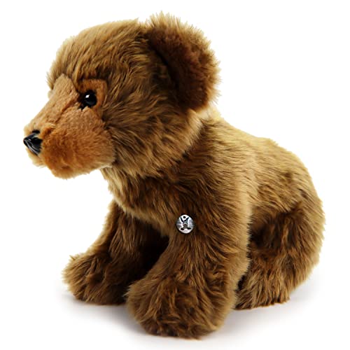 Oso de peluche marrón Grizzly sentado Vitali – Animales de peluche