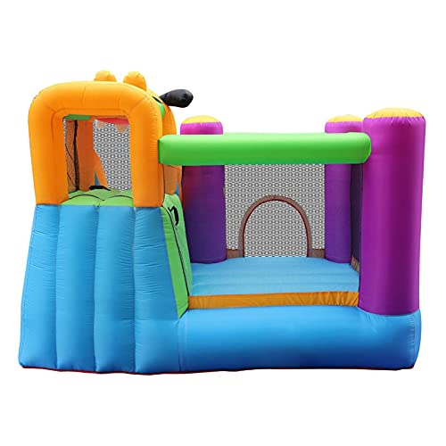 Outdoor Cover Casa de Rebote Inflable, Castillo para niños con toboganes, instalaciones de Entretenimiento con sopladores, Sala de Juegos Apta para Exteriores (8.8 '× 9.1' × 6.8 ')