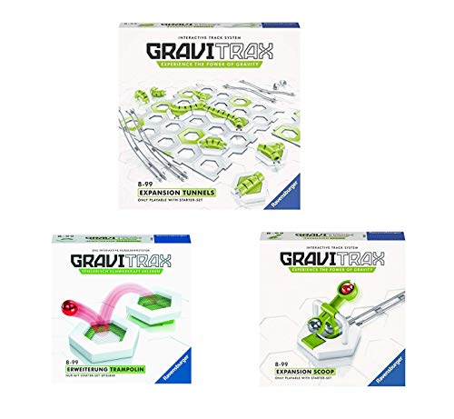 Outletdelocio Set 3 nuevos Accesorios Gravitrax Ravensburger. Tunnel + Cascada +Trampolin