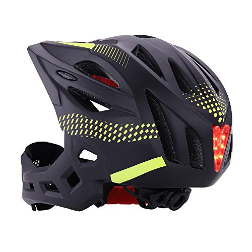 OUYA Casco De Motocross Juvenil para Niños, Casco Integral Desmontable para Casco De Ciclismo Ajustable para Niños, Bicicleta, Patineta, Scooter, Patinaje sobre Ruedas,F