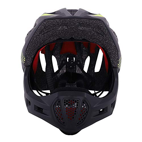 OUYA Casco De Motocross Juvenil para Niños, Casco Integral Desmontable para Casco De Ciclismo Ajustable para Niños, Bicicleta, Patineta, Scooter, Patinaje sobre Ruedas,F