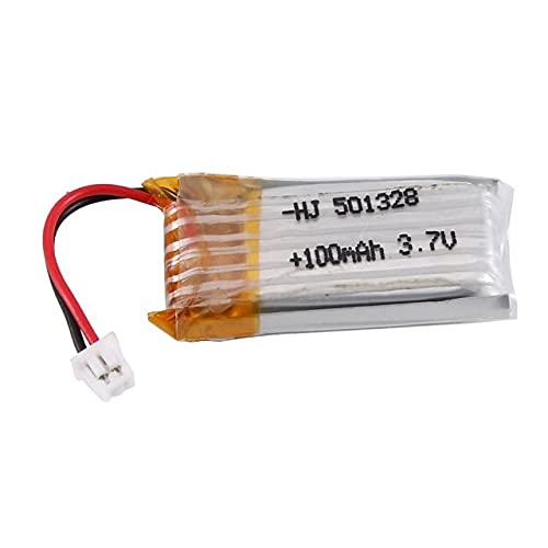 OUYBO Batería de litio 3.7V 100mAh batería recargable de la batería de Lipo RC Li-on de la batería for Mini Mosquito 1/28 RC Car Set de vagones Accesorios de batería de piezas RC (Color : 1B)