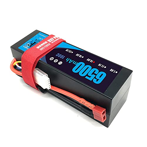 OUYBO DXF batería 6500mAh Lipo 4S POTENCIA 14.8V 100C 200C del estuche rígido de litio polímero de litio for carro de RC del coche del barco Drone Robot FPV Accesorios de batería de piezas RC