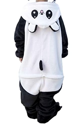 Ovender Pijamas Disfraces Onesie Animal Adultos Kigurumi Carnaval Halloween Fiesta Espectáculo Navideño Mono Cosplay Ropa Interior de Zoológico Invierno Unisex Mujeres y Hombres (S, Panda Smile)