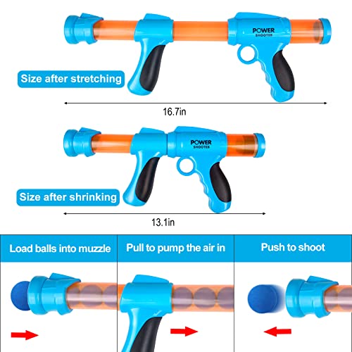 OYEL Juego de tiro para niños, 2 pelotas de espuma, pistolas de juguete con diana y 36 pelotas de espuma, para interior y exterior, para niños de 5, 6, 7, 8 años