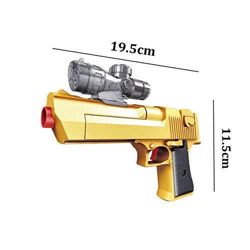 OYJD Toy Gun, Golden Desert Eagle Toy Foam Dart Gun Toys para niños