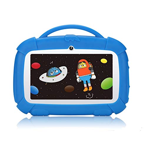 Padgene Tablet para Niños, 7 Pulgadas Tableta Android 9.0 para Infantil, Tableta de Aprendizaje con Modo de Bloqueo para Niños, Pantalla Táctil IPS, WiFi de Doble cámara (Azul)